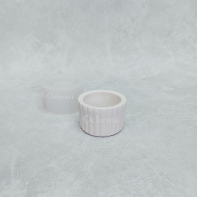 Mini cuenco rayado; molde muestra