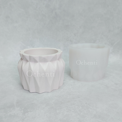 Maceta Rombos: molde muestra