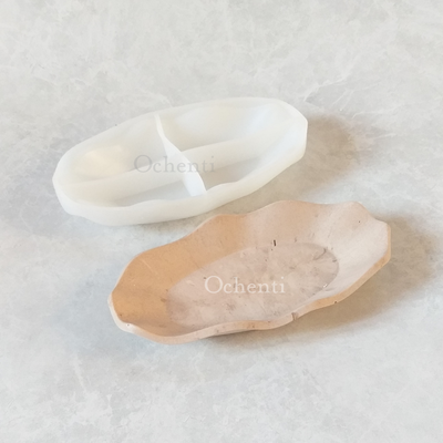 Despojador bordes irregulares ovalado: molde muestra