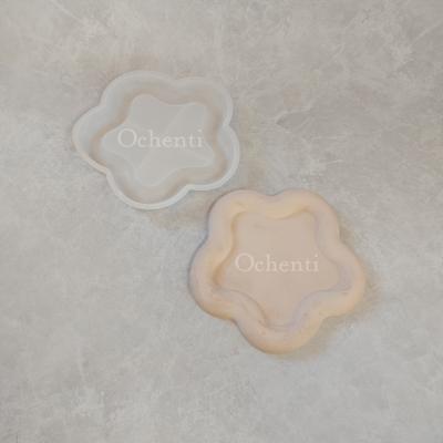 Plato Flor con Bordes: molde muestra