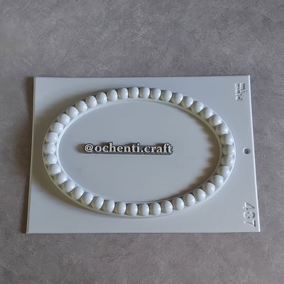 Molde bandeja Perlitas: Ovalada grande