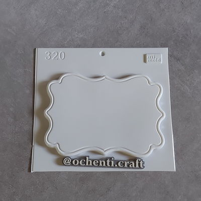 Molde Bandeja  -  plato bordes ondulados rectangular