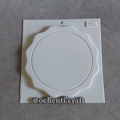 Molde Bandeja - plato bordes ondulados