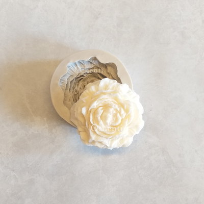 Peonía grande: molde muestra