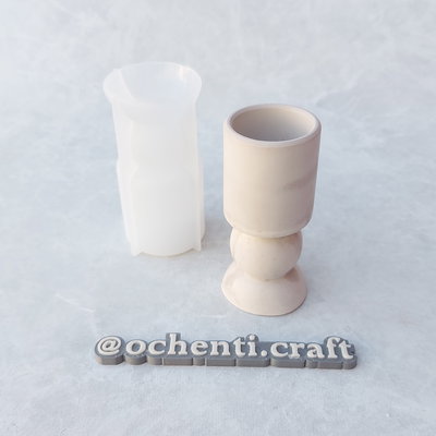 Portavelas - candelabro Bolita II: molde muestra