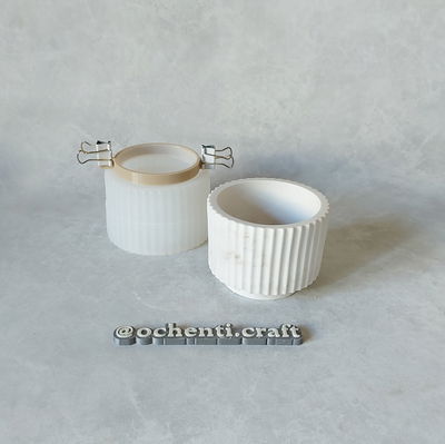 Cuenco Rayado con pie bajo