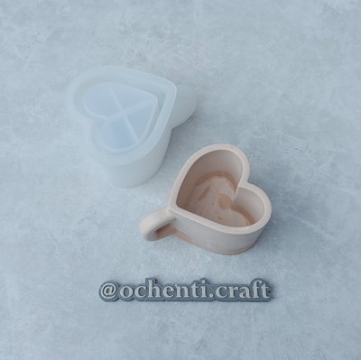  Cuenco taza corazón