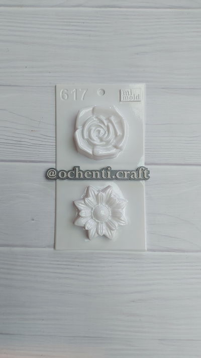 Molde Girasol y Rosa 