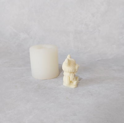 Lobito con bufanda: Molde muestra