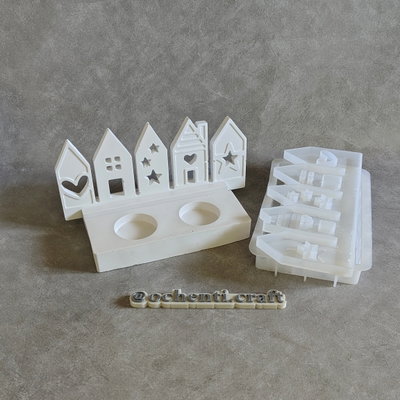 Portavela Casitas doble 
