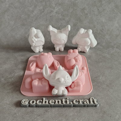 Kuromi - Stitch - My Melody