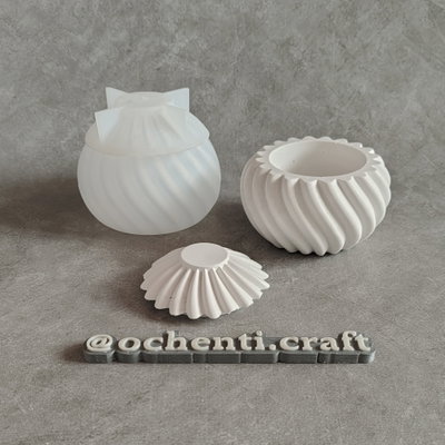 Cuenco bochita espiral con tapa
