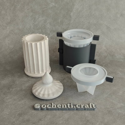 cuenco con tapa rayado + contenciones