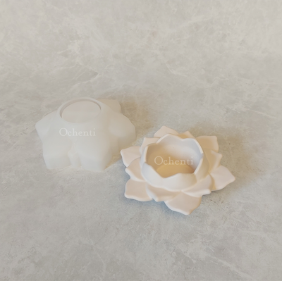 Portavela Flor de Loto abierta: Molde muestra
