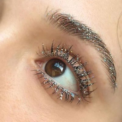 Máscara de pestañas con Glitter I ICVC I Rimel con glitter