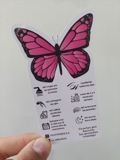 TARJETAS CUIDADO DE PESTAÑAS