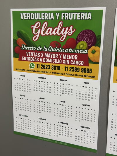Calendarios comercial 60u.