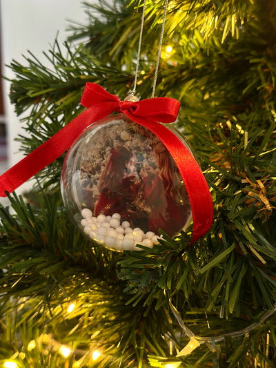 Esfera navideña personalizada