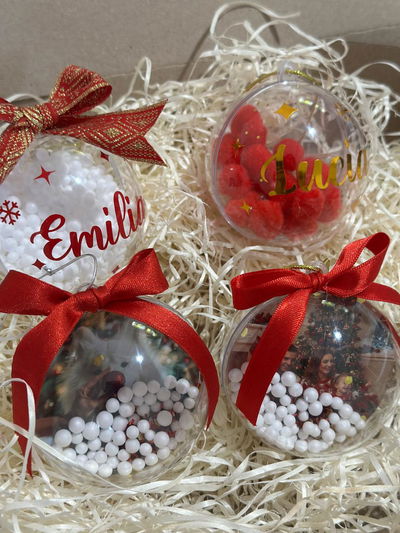 Esferas navideñas 4u.