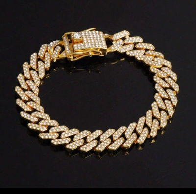 Pulsera Full Ice (Golden)