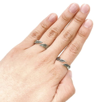 Set Anillos Alas diablo + Alas Angel (PLATA 925)