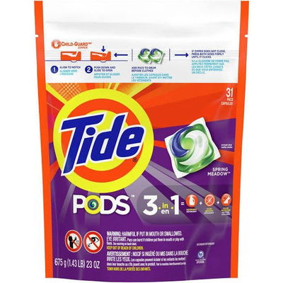 Tide Pods Jabon 31 Capsulas para la Ropa