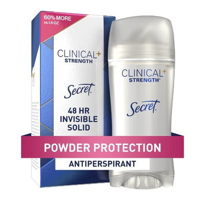 SECRET Desodorante Antitranspirante CLINICAL Barra Sólido Powder Protection 45gr