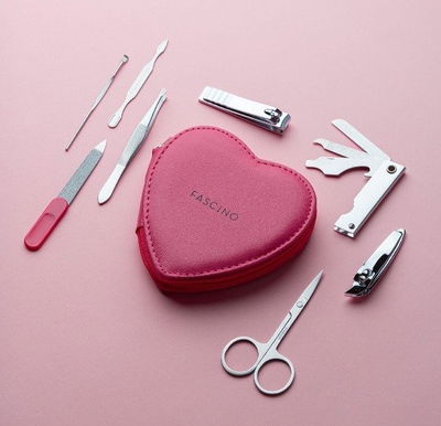 FASCINO Set Manicuria X8 Piezas Travel Heart