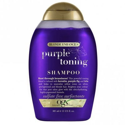 OGX Shampoo Purple Toning Matizador Neutraliza Amarillos