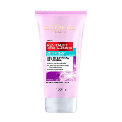 L'ORÉAL Gel de Limpieza Profunda Antibrillo 150 ml