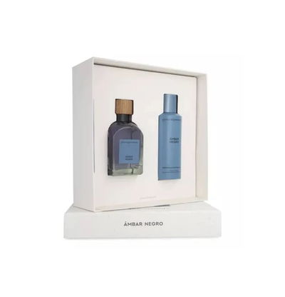 ADOLFO DOMINGUEZ Set Ámbar Negro 120 ml edp + Deo 150 ml