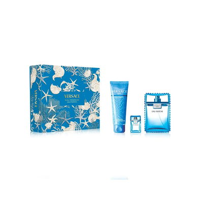 VERSACE SET Eau Fraiche 100 ml edt + 5 ml + Shower Gel 150 ml 
