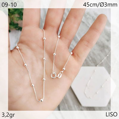 veneciana / cadena con bolitas 3mm