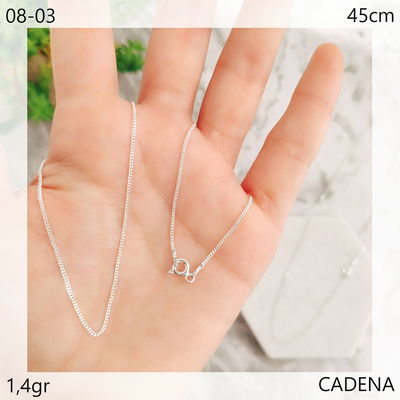 cadena plana unisex