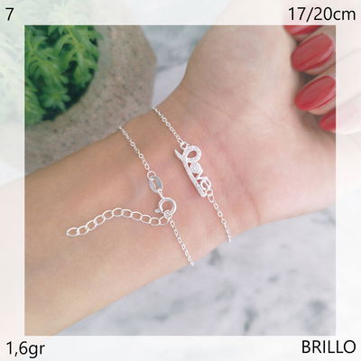 Pulsera love con micro pave