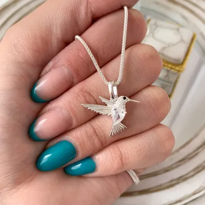 DIJE COLIBRÍ CON CUBIC