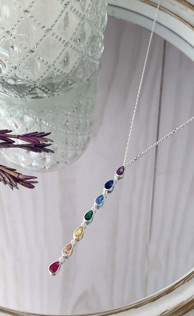 CONJUNTO CHAKRAS CON CUBIC GOTA