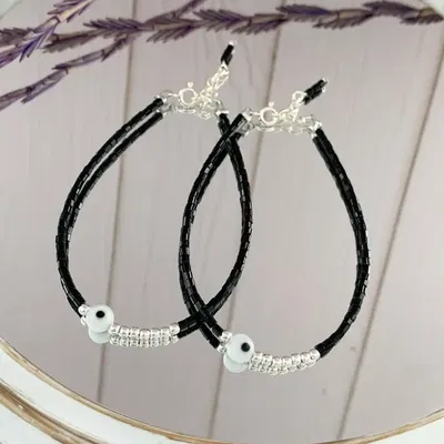 PULSERA LAURA CON OJO / NEGRA