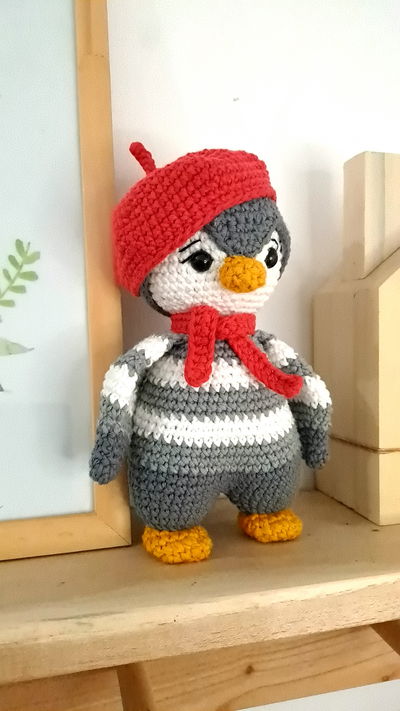 EN STOCK - Amigurumi Pinguino Toni