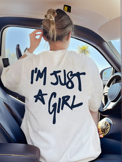 Remera Oversized Just a Girl