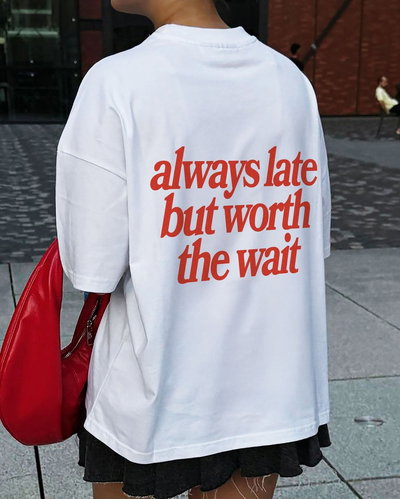 Remera Oversized Always Late