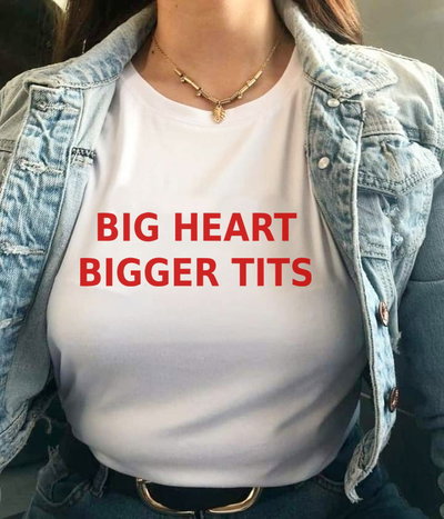 Remera Baby Tee Big heart