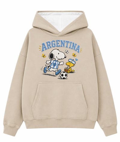 Buzo Snoopy argentina mundial (beige)