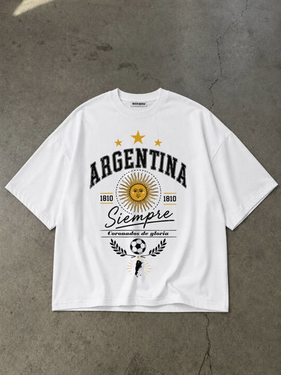 Remera Oversized Argentina: siempre
