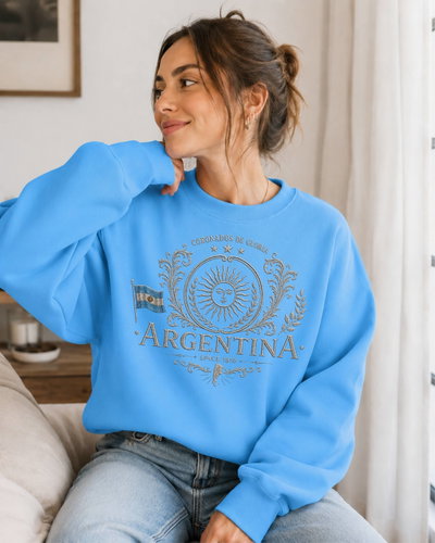 Buzo Argentina: coronados de gloria (celeste)