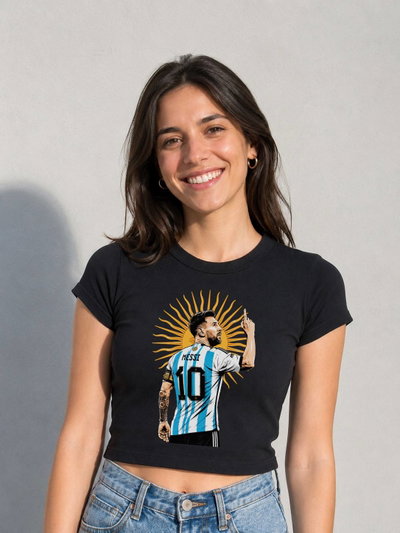 Remera Baby Tee Lionel Messi
