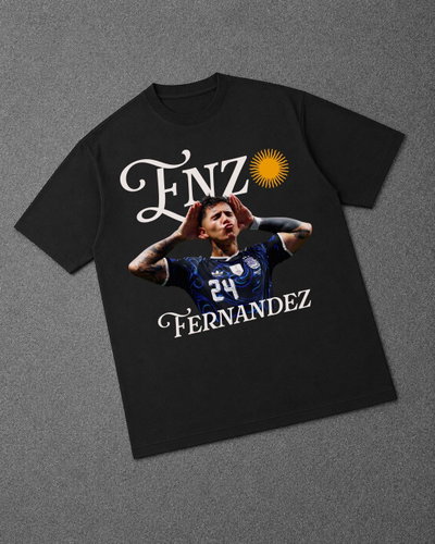 Remera Oversized Argentina: Enzo fernandes topo gigio