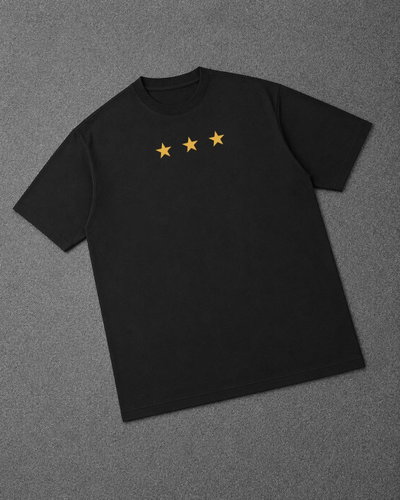 Remera Oversized Argentina: Sean eternos los laureles (negro)