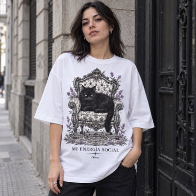 Remera Oversized Mi energia social