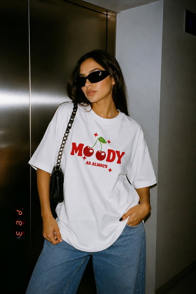 Remera Oversized Cerezas - Moody